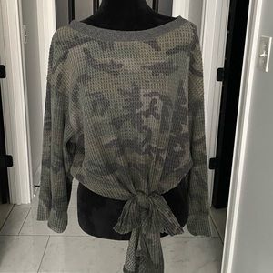Vintage Havana camouflage thermal sweater